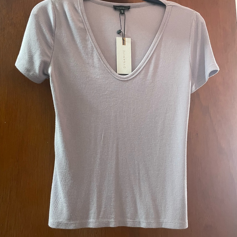Short Sleeve lavender shirt NWT Size S